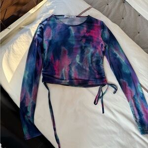 Mesh Tie Dye top
